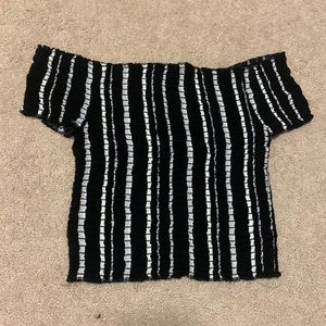 Off the shoulder crop top